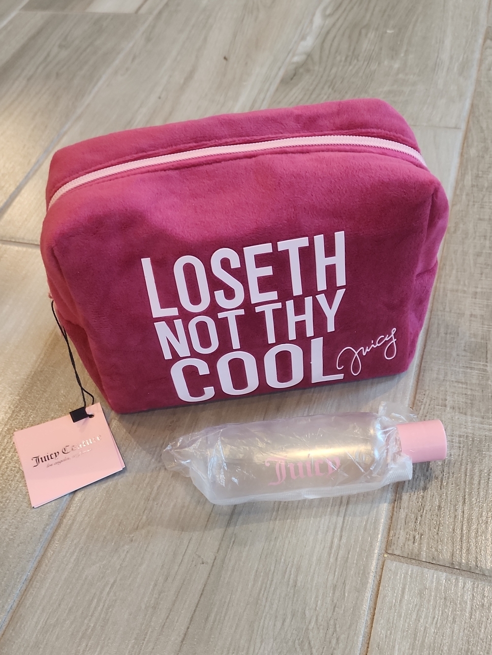 NWT Juicy Couture Cosmetic Bag And Travel Bundle